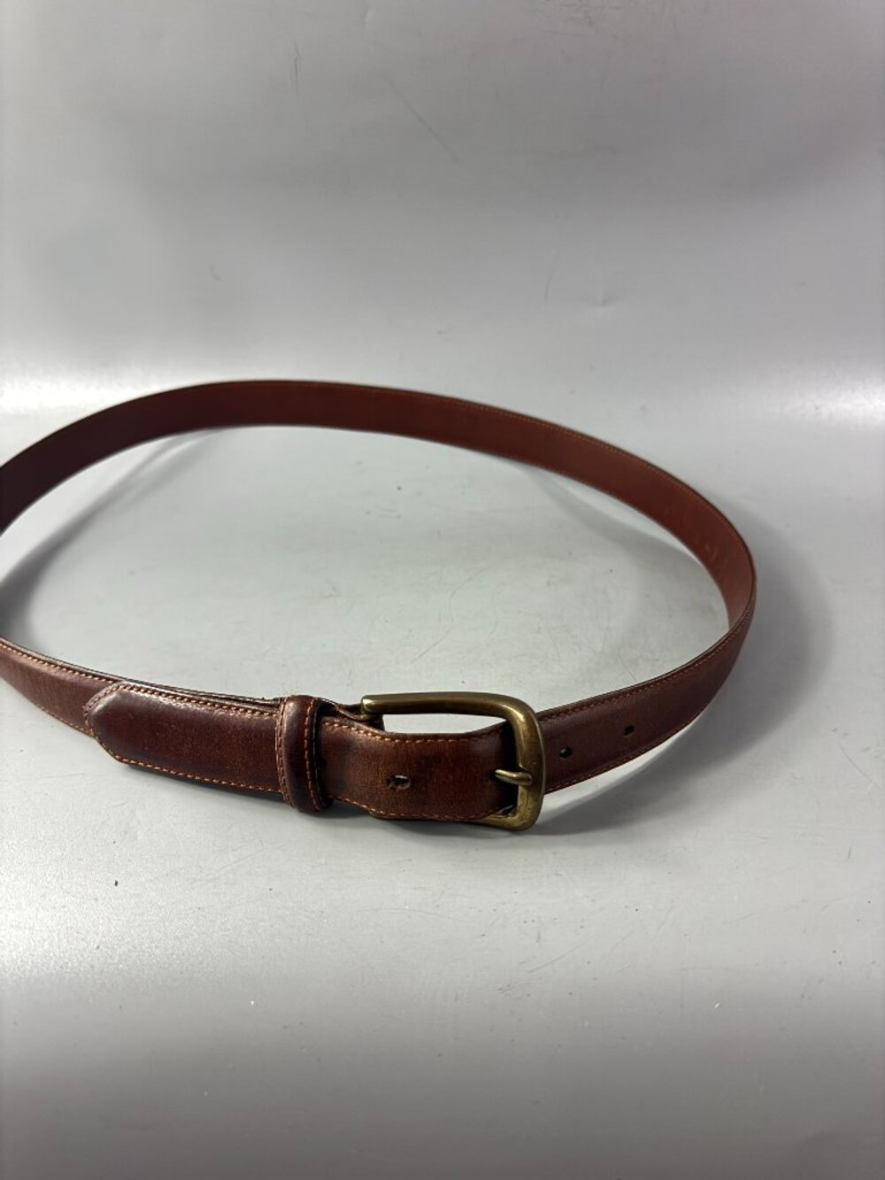Authentic Vintage Coach # 5923 Brown Leather Belt, Size 40/100